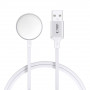 Tech-Protect MC02 UltraBoost magnetinis įkroviklis USB-A kabelis 100 cm Apple Watch, baltas