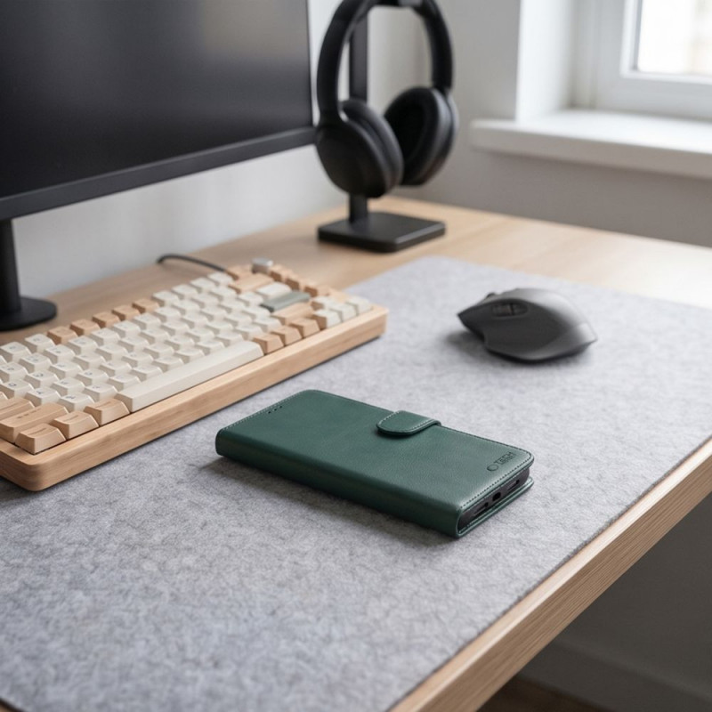 Tech-Protect Wallet Xiaomi Redmi Note 17 Pro 5G dėklas, žalias