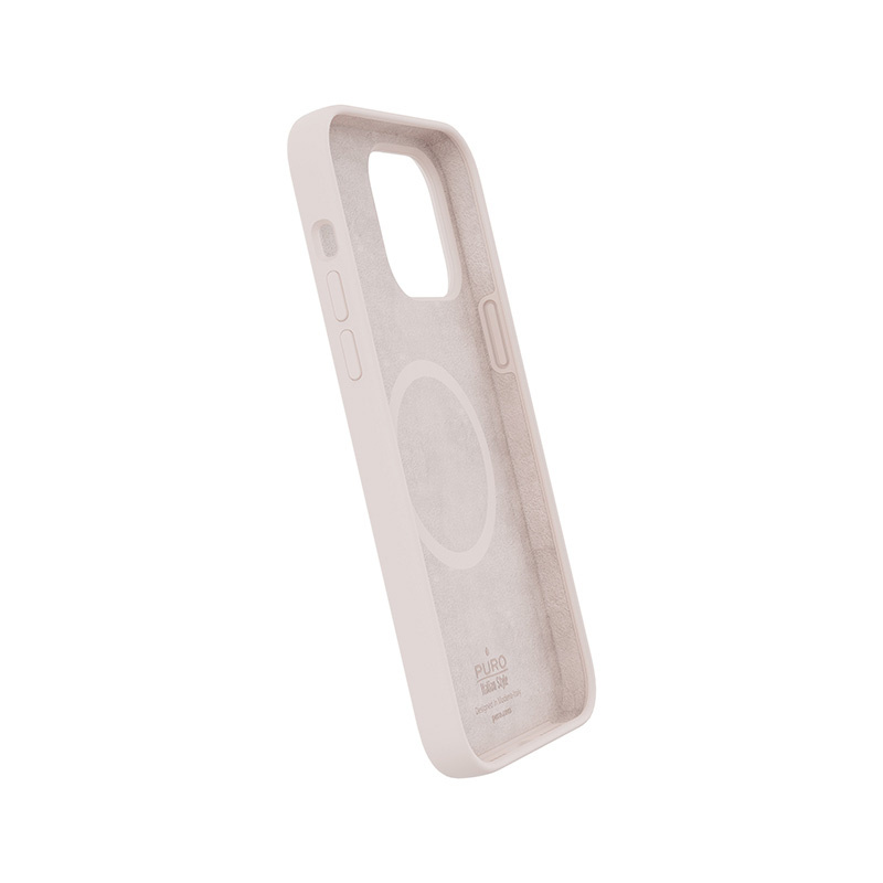 Puro ICON MAG MagSafe silikoninis dėklas, skirtas Apple iPhone 14 Pro Max, Dusty Pink