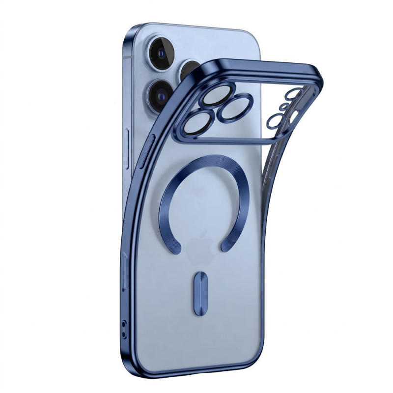 Tech-Protect Magflex MagSafe dėklas Apple iPhone 17 Pro / 18 Pro, Shiny Light Blue