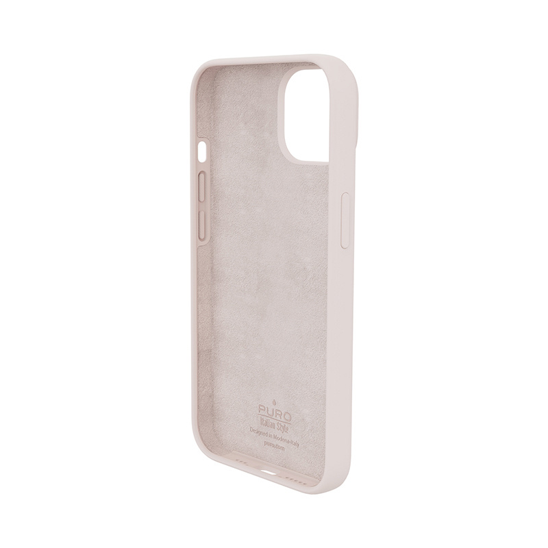 Puro ICON Antimicrobial Cover, skirta Apple iPhone 14 Plus / 15 Plus, Pink Sand