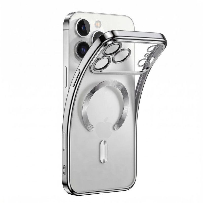 Tech-Protect Magflex MagSafe dėklas Apple iPhone 17 Pro / 18 Pro, Shiny Silver