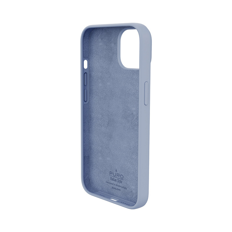 Puro ICON Antimicrobial Cover, skirta Apple iPhone 14 Plus / 15 Plus, Sierra Blue