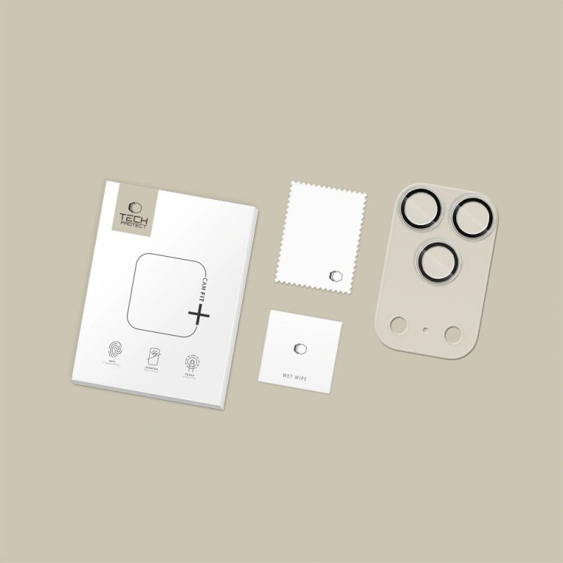Tech-Protect Camfull Fit+ fotoaparato dangtelis, skirtas Apple iPhone 17 Pro, matte clear