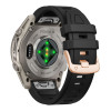 Tech-Protect silikoninis laikrodžio dirželis, skirtas Garmin Fenix 5s / 5s Plus / 6s / 6s Pro / 7s / 8 / 9 / 9 Pro 43 mm, juodas