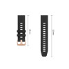 Tech-Protect silikoninis laikrodžio dirželis, skirtas Garmin Fenix 5s / 5s Plus / 6s / 6s Pro / 7s / 8 / 9 / 9 Pro 43 mm, juodas