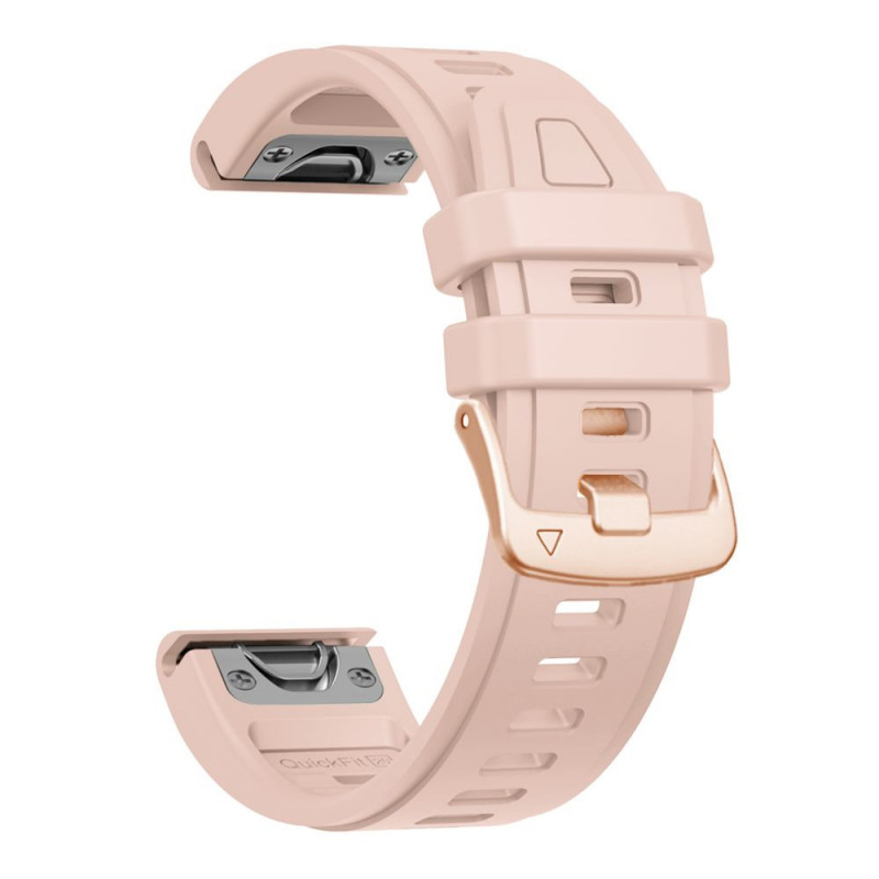 Tech-Protect silikoninis laikrodžio dirželis, skirtas Garmin Fenix 5s / 5s Plus / 6s / 6s Pro / 7s / 8 / 9 / 9 Pro 43 mm, Powder Pink