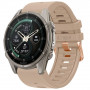 Tech-Protect silikoninis laikrodžio dirželis, skirtas Garmin Fenix 5s / 5s Plus / 6s / 6s Pro / 7s / 8 / 9 / 9 Pro 43 mm, Walnut
