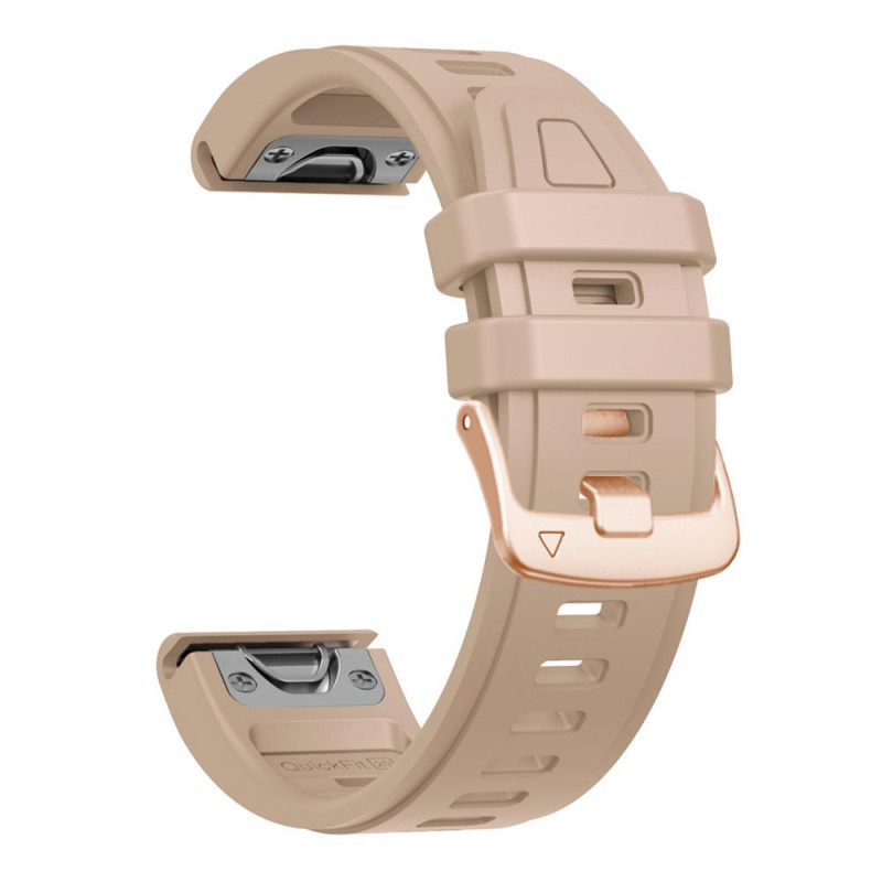 Tech-Protect silikoninis laikrodžio dirželis, skirtas Garmin Fenix 5s / 5s Plus / 6s / 6s Pro / 7s / 8 / 9 / 9 Pro 43 mm, Walnut