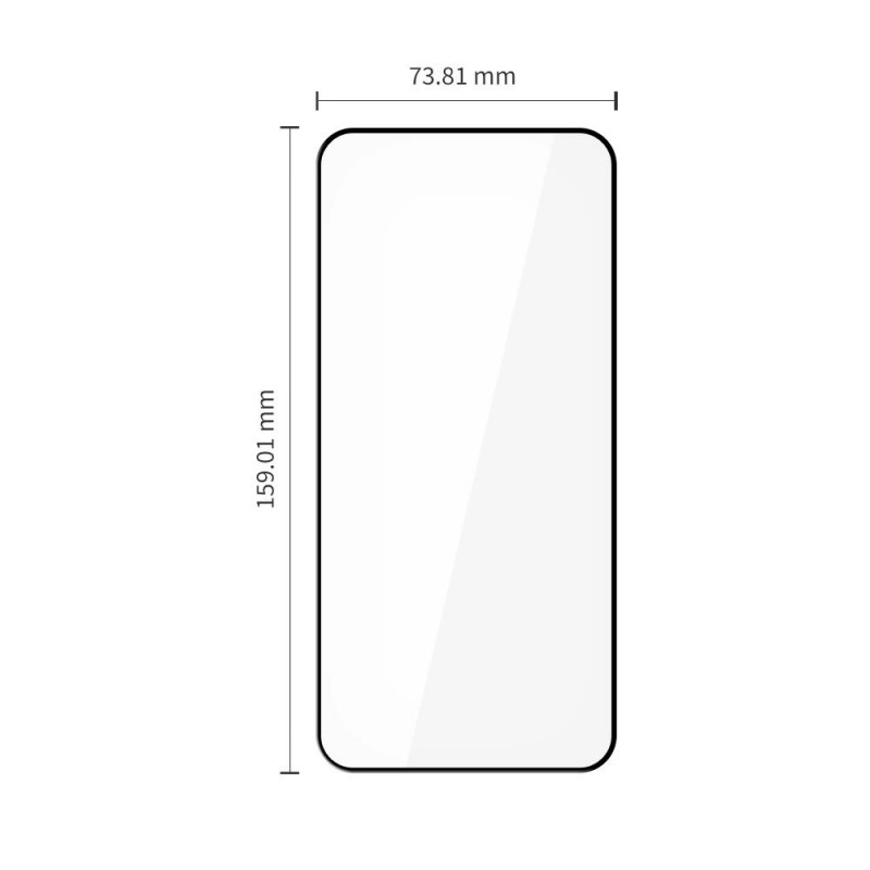 Tech-Protect Glass Fit+ grūdintas stiklas, skirta Xiaomi Redmi Note 15 Pro 5G (2 vnt.), juodas