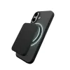 Puro Daylight su MagSafe suderinamas silikoninis iPhone 17 dėklas, permatomai juodas