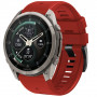 Tech-Protect silikoninis laikrodžio dirželis skirtas Garmin Fenix 5 / 6 / 6 Pro / 7 / 8 / 8 Pro / E / 9 / 9 Pro 47 mm, Crimson Red