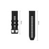 Tech-Protect silikoninis laikrodžio dirželis, skirtas Garmin Fenix 5 / 6 / 6 Pro / 7 / 8 / 8 Pro / E / 9 / 9 Pro 47 mm, Obsidian Black