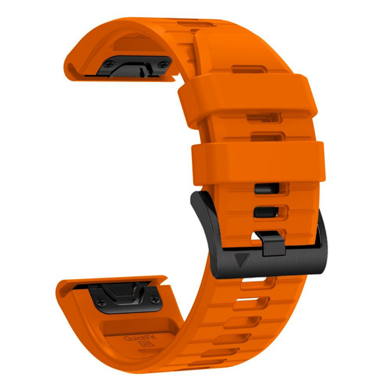 Tech-Protect silikoninis laikrodžio dirželis, skirtas Garmin Fenix 5 / 6 / 6 Pro / 7 / 8 / 8 Pro / E / 9 / 9 Pro 47 mm, Signal Orange