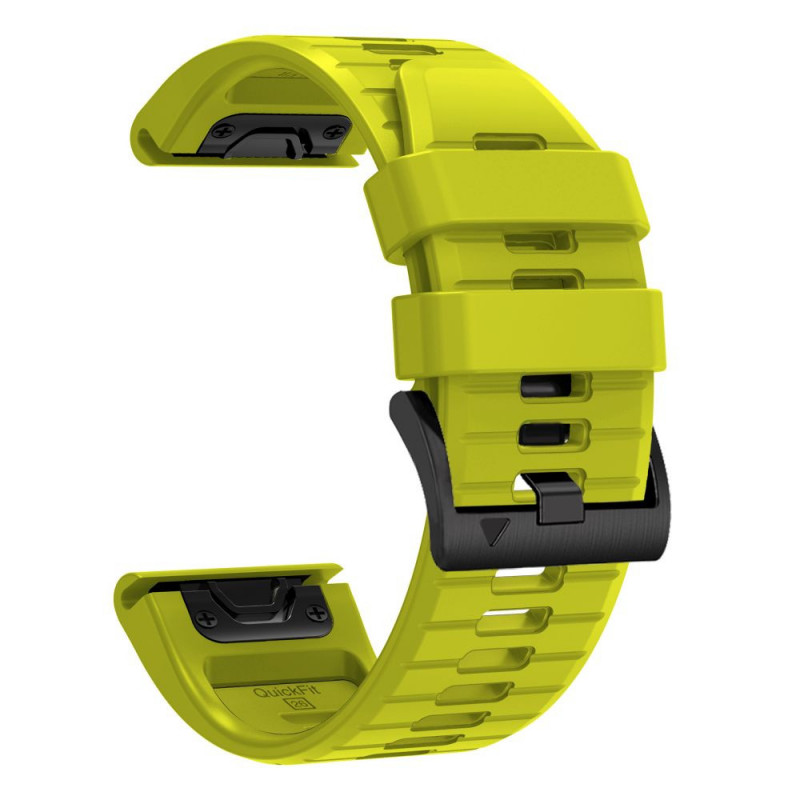 Tech-Protect silikoninis laikrodžio dirželis, skirtas Garmin Fenix 5 / 6 / 6 Pro / 7 / 8 / 8 Pro / E / 9 / 9 Pro 51 mm, Volt Lime
