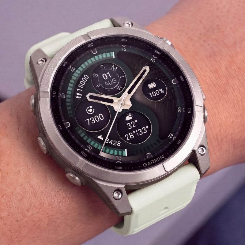 Tech-Protect silikoninis laikrodžio dirželis skirtas Garmin Fenix 5 / 6 / 6 Pro / 7 / 8 / 8 Pro / E / 9 / 9 Pro 47 mm, Stone Grey