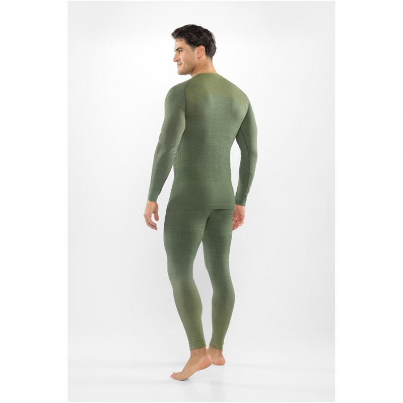 Viking Altis Man Set vyriškas merino apatinio sluoksnio komplektas, tamsiai žalias, XL
