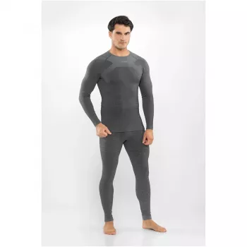 Viking Altis Man Set vyrų merino apatinio sluoksnio komplektas, juodas, XL