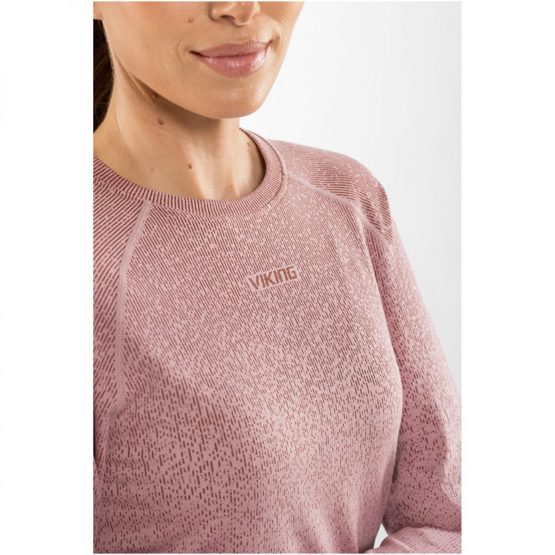 Viking Altis Lady Set moteriškas merino apatinio sluoksnio komplektas, rožinis, L