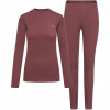 Viking Meriboo Lady Set Merino moteriškas apatinio sluoksnio komplektas, rožinis, M