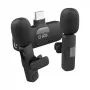 SBS prisegami mikrofonai su USB-C imtuvu (2 vnt.), juodi
