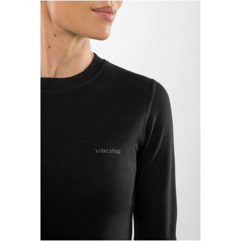 Viking Meriboo Lady Set Merino moteriškas merino apatinio sluoksnio komplektas, juodas, M