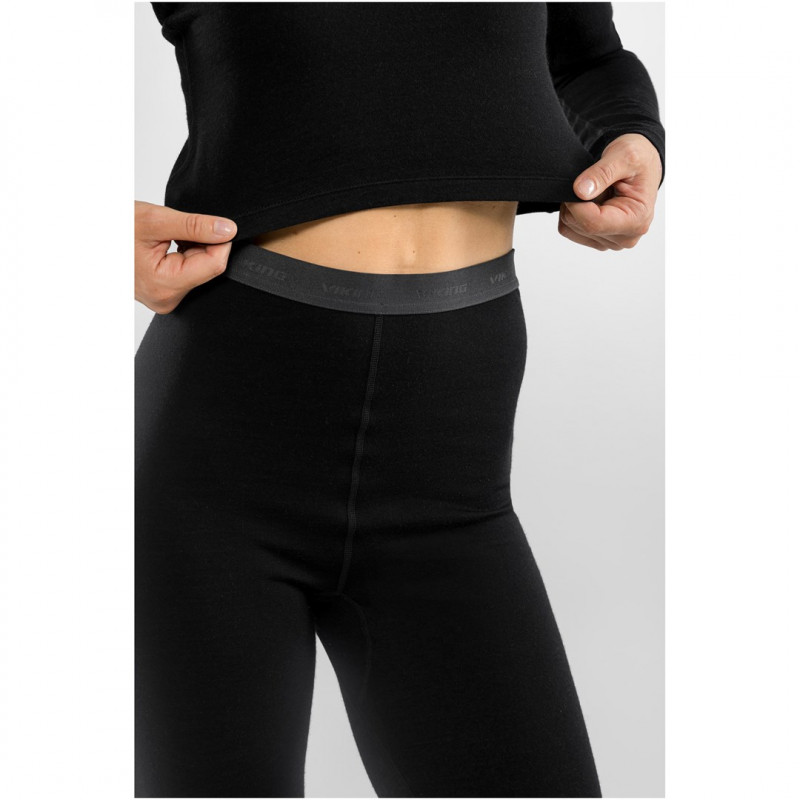 Viking Meriboo Lady Set Merino moteriškas merino apatinio sluoksnio komplektas, juodas, M