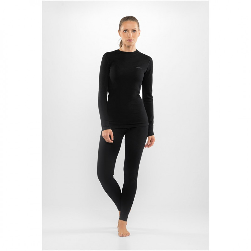 Viking Meriboo Lady Set Merino moteriškas merino apatinio sluoksnio komplektas, juodas, M