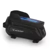 Wozinsky WBB28BK dviračio rėmo rankinė su telefono dėklu, 1,7 L, juoda
