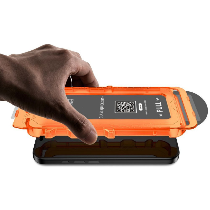 Tech-Protect Quick Set+ grūdintas stiklas, skirtas Google Pixel 9 / 9 Pro / 10 / 10 Pro / 11 / 11 Pro (2 vnt.), permatomas