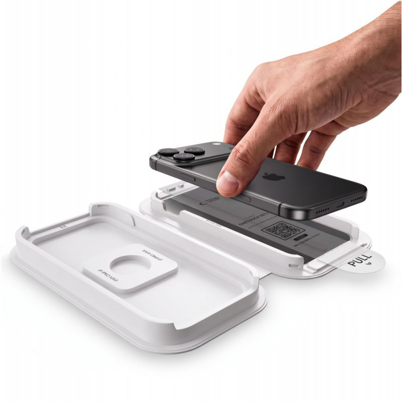 Tech-Protect OneTouch Set Spy+ privatumo grūdintas stiklas, skirtas Apple iPhone 18 Pro Max (2 vnt.)