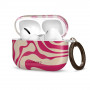 Tech-Protect Lamano dėklas, skirtas Apple AirPods Pro 3, su karabinu, Flamingo Bloom (rožinis ir smėlio spalvos)