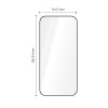Tech-Protect Quick Set+ grūdintas stiklas, skirtas Apple iPhone 17 Pro Max / 18 Pro Max, juodas (2 vnt.)