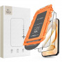 Tech-Protect Quick Set+ grūdintas stiklas, skirtas Apple iPhone 17 Pro / 18 Pro, juodas (2 vnt.)