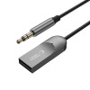 Tech-Protect Ultraboost AU04 Bluetooth 6.0 garso adapteris su AUX 3,5 mm, pilkas
