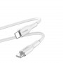 Puro ICON Soft USB-C–USB-C kabelis PUR671, 1,5 m, baltas