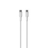 Puro ICON Soft USB-C–USB-C kabelis PUR671, 1,5 m, baltas