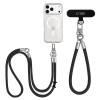 Tech-Protect C10S Rope kryžminė ir riešo telefono dirželių rinkinys, Black/Titanium