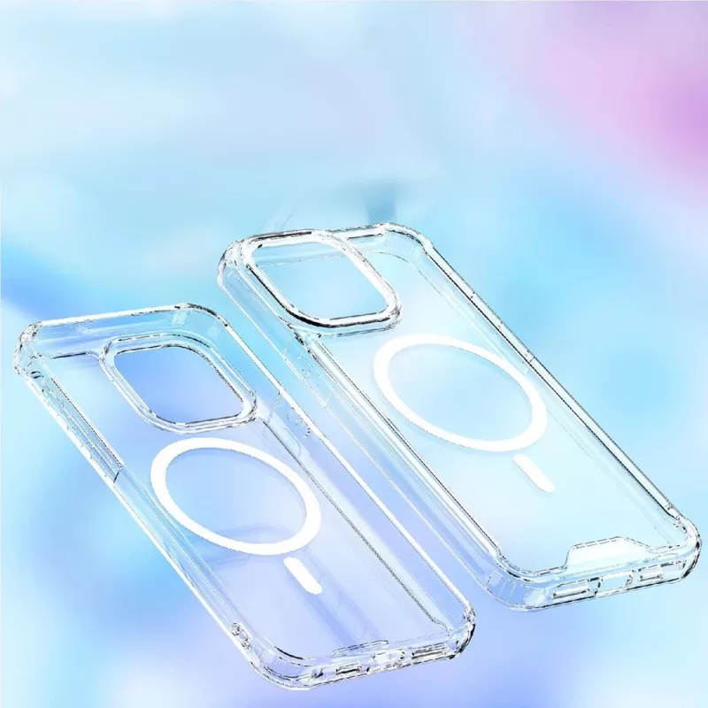 Hurtel Clear Corner Case MagSafe, skirta iPhone 16 Plus, permatomas