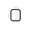 Tech-Protect Glass Flex+ hibridinis stiklas, skirtas Apple Watch 4 / 5 / 6 / SE 1 / 2 / 3 40 mm, juodas (2 vnt.)