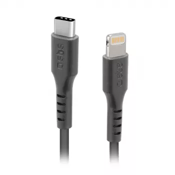 SBS TECABLELIGTC1K USB-C į Lightning kabelis, 1 m, juodas
