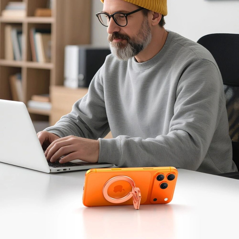 Tech-Protect MMR400 Lamano magnetinis MagSafe telefono žiedas, Rose Gold