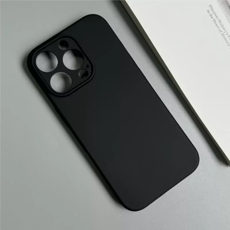 Hurtel minkštas dėklas, skirtas iPhone 16 Pro Max, juodas