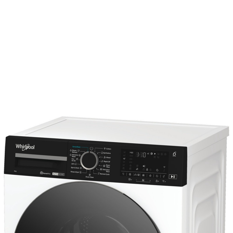 Whirlpool WPM 87W ADS EE priekinio pakrovimo skalbimo mašina, 8 kg, 1400 RPM, balta