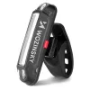 Wozinsky WSBLB2 dviračio žibintų rinkinys, priekinis (400 lm) ir galinis, juodas