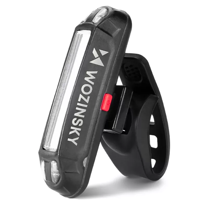 Wozinsky WSBLB2 dviračio žibintų rinkinys, priekinis (400 lm) ir galinis, juodas