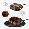 Tech-Protect Lamano dėklas, skirtas Apple AirPods Pro 3, juodas ir rudas