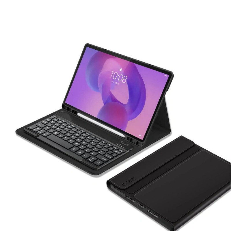 Tech-Protect SmartCase Pen + Keyboard, skirta Lenovo Idea Tab Plus 12.1 (TB-361), juodas