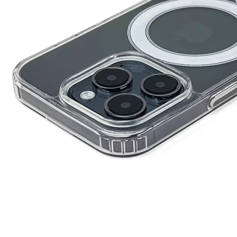 Hurtel su MagSafe suderinamas permatomas kampinis dėklas skirtas iPhone Air, permatomas