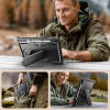 Tech-Protect Kevlar Pro planšetinio kompiuterio dėklas, skirtas Samsung Galaxy Tab S9 11.0 / S10 FE / S10 Lite 10.9 (X710 / X716B / X520 / X526 / X400 / X406B), juodas